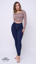 A- SKINNY BOTONES AZUL