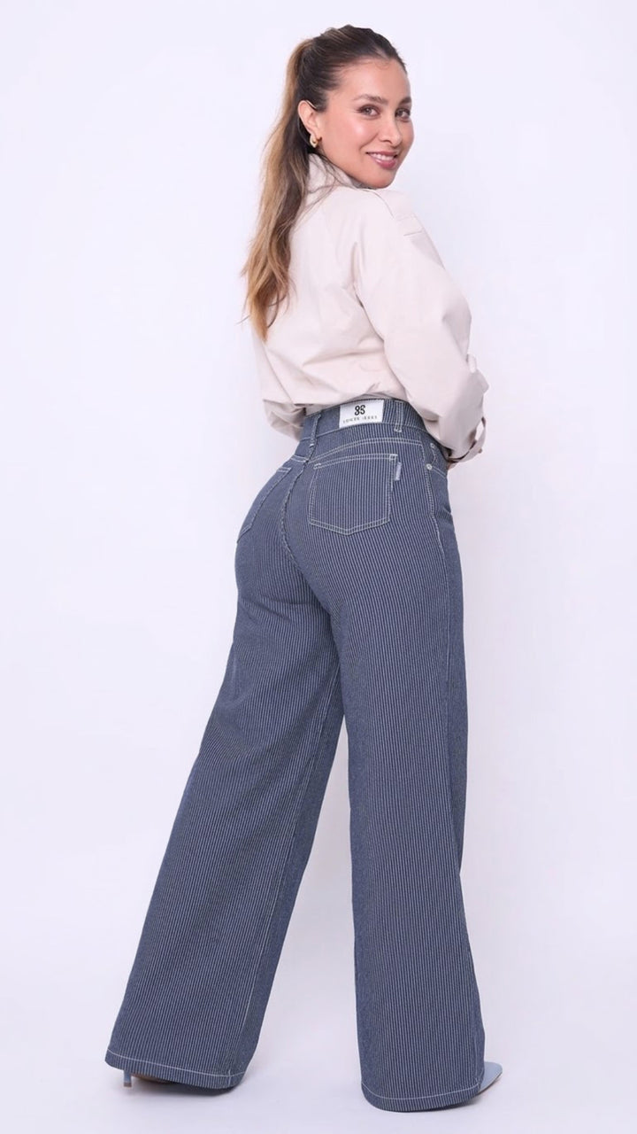 WIDE LEG MICRO RAYAS C1664