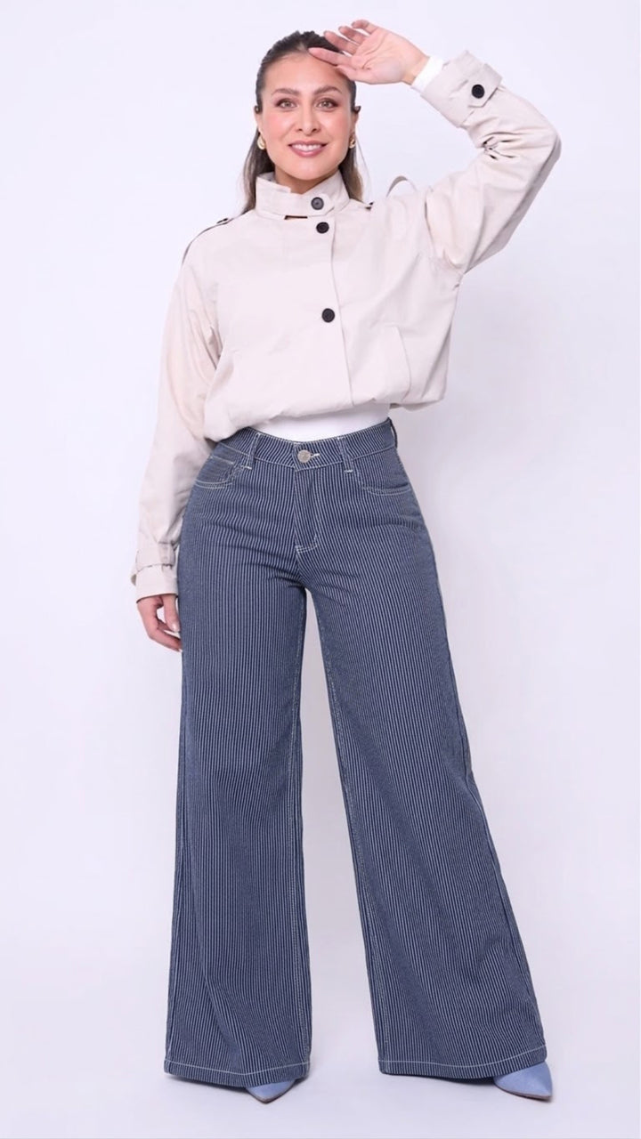 WIDE LEG MICRO RAYAS C1664