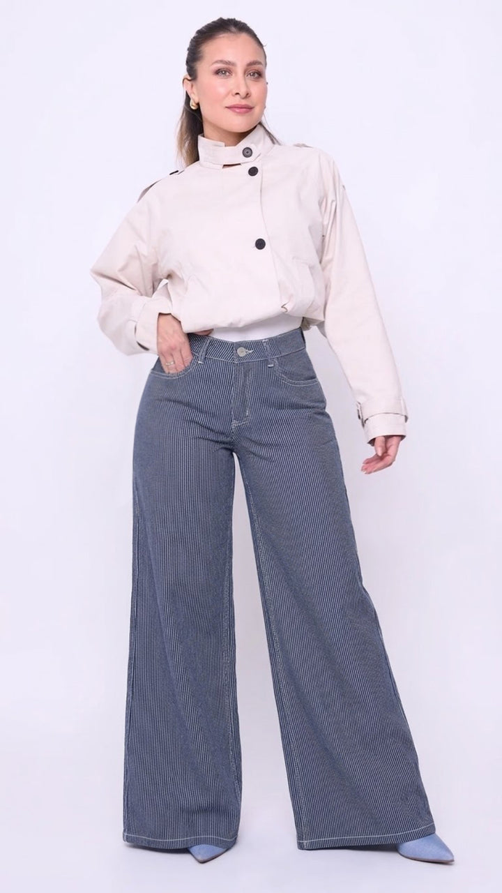 WIDE LEG MICRO RAYAS C1664