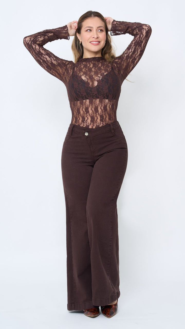 WIDELEG CRUZADO CHOCOLATE C1636