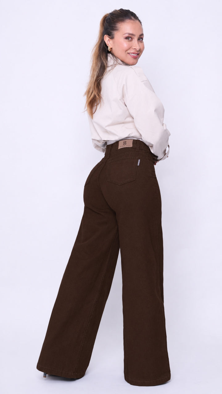 WIDE LEG CHOCOLATE EXPRESO C1663