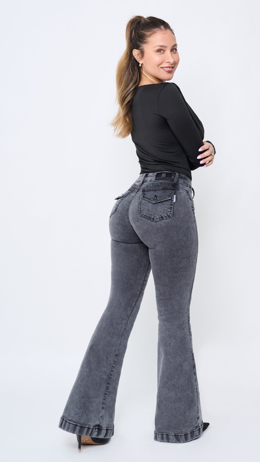 FLARE SABRINA GRIS C1633