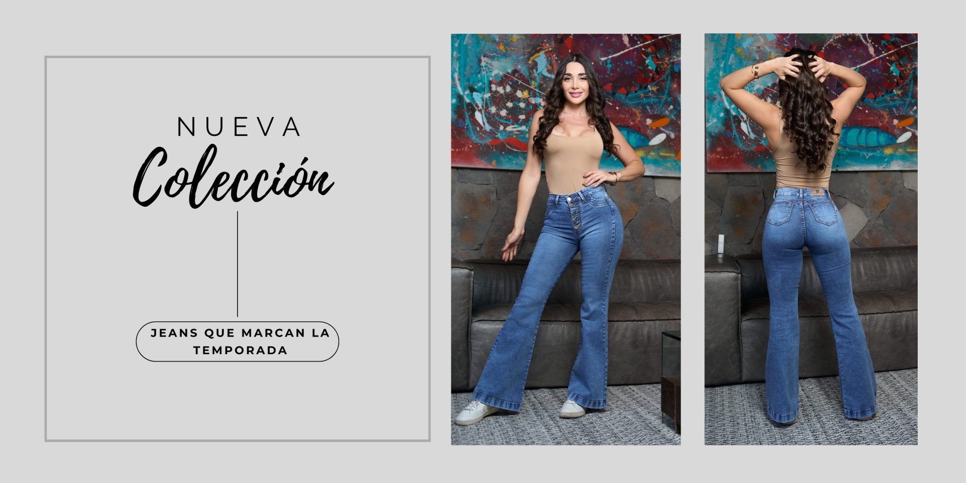 Banner para Joyería Moderno Beige Blanco Negro